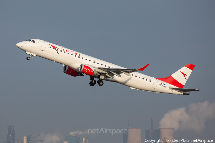 Austrian Airlines Embraer ERJ-195LR (ERJ-190-200LR) (OE-LWL) | Photo 367068