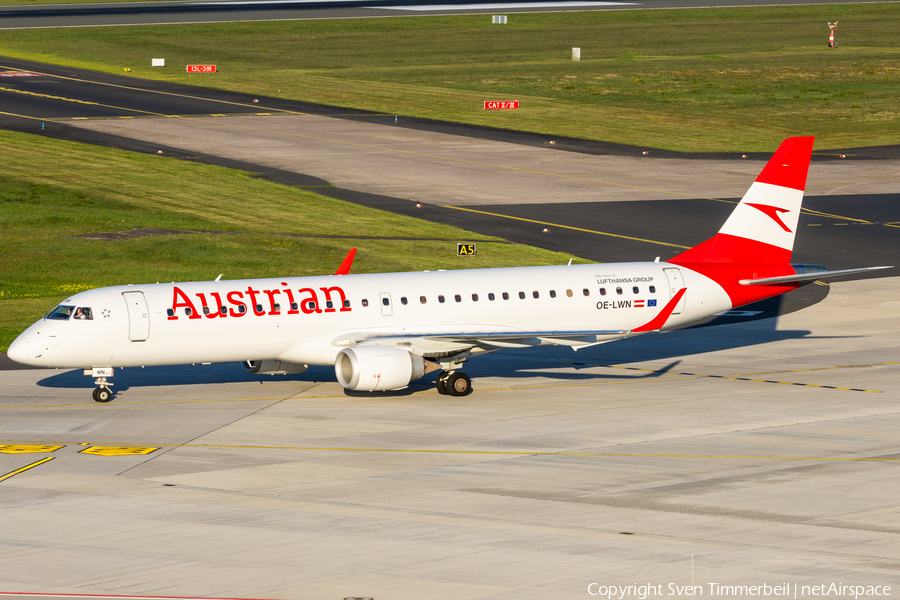 Austrian Airlines Embraer ERJ-195LR (ERJ-190-200LR) (OE-LWN) | Photo 680253