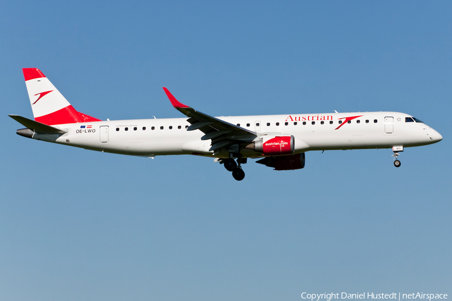 Austrian Airlines Embraer ERJ-195LR (ERJ-190-200LR) (OE-LWO) | Photo 479789