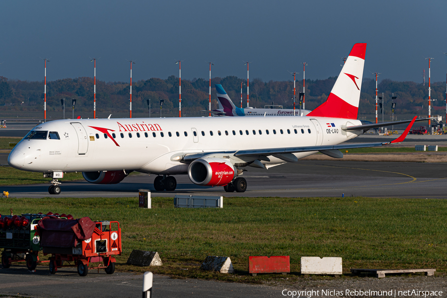 Austrian Airlines Embraer ERJ-195LR (ERJ-190-200LR) (OE-LWO) | Photo 409809