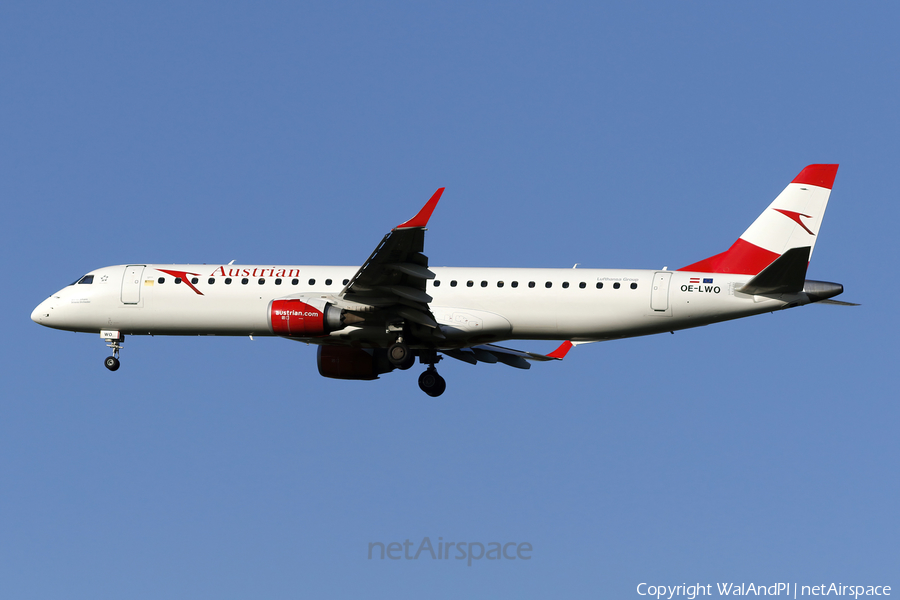Austrian Airlines Embraer ERJ-195LR (ERJ-190-200LR) (OE-LWO) | Photo 508739