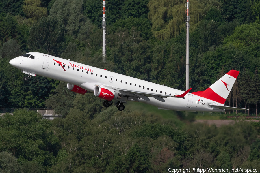 Austrian Airlines Embraer ERJ-195LR (ERJ-190-200LR) (OE-LWP) | Photo 451912