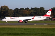 Austrian Airlines Embraer ERJ-195LR (ERJ-190-200LR) (OE-LWP) at  Hamburg - Fuhlsbuettel (Helmut Schmidt), Germany