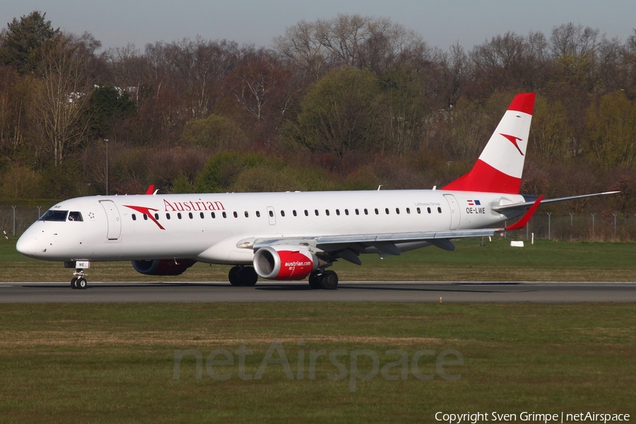 Austrian Airlines Embraer ERJ-195LR (ERJ-190-200LR) (OE-LWP) | Photo 505522