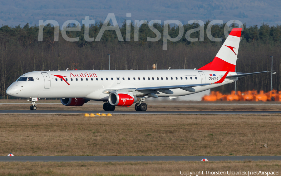 Austrian Airlines Embraer ERJ-195LR (ERJ-190-200LR) (OE-LWQ) | Photo 182478