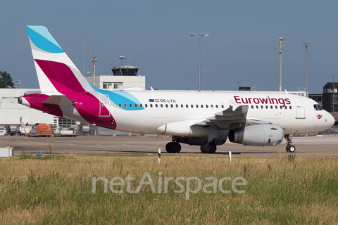 Eurowings Europe Airbus A319-132 (OE-LYU) at  Hannover - Langenhagen, Germany