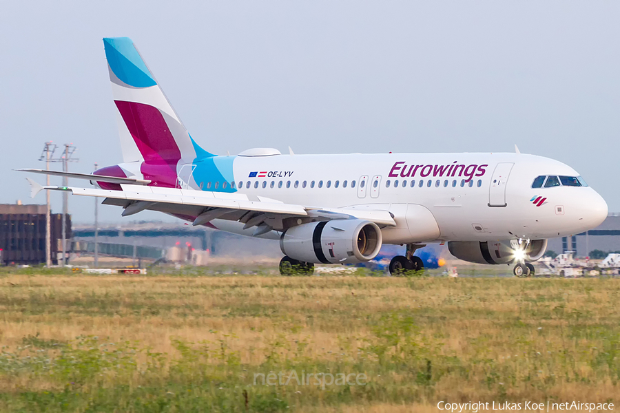 Eurowings Europe Airbus A319-132 (OE-LYV) | Photo 269460