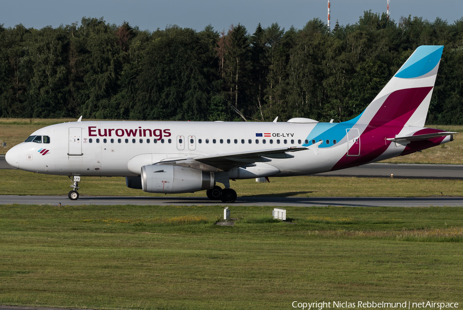 Eurowings Europe Airbus A319-132 (OE-LYV) | Photo 332678