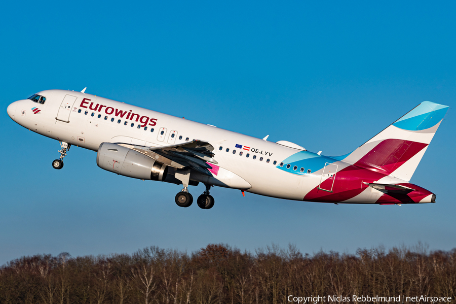 Eurowings Europe Airbus A319-132 (OE-LYV) | Photo 497709