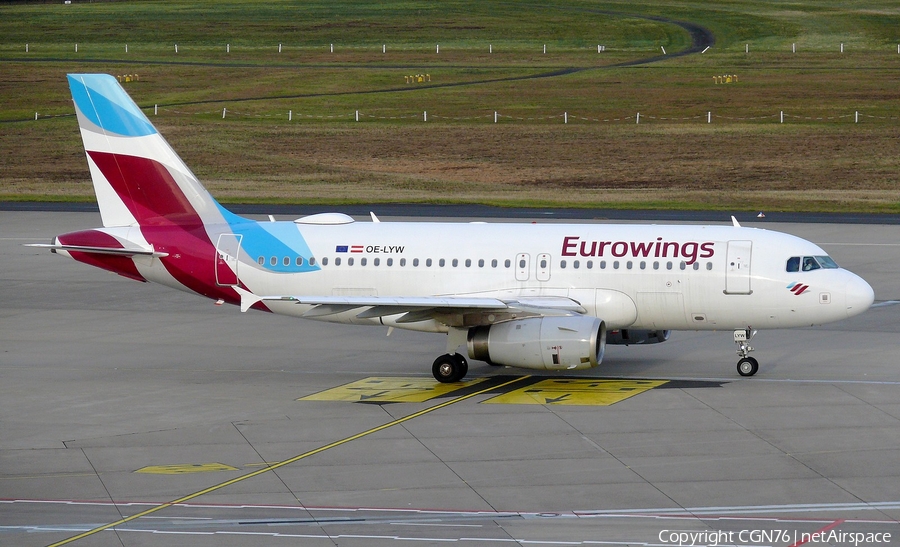 Eurowings Europe Airbus A319-132 (OE-LYW) | Photo 415749