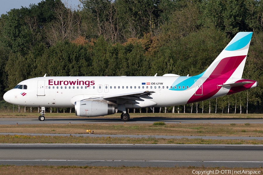 Eurowings Europe Airbus A319-132 (OE-LYW) | Photo 523572