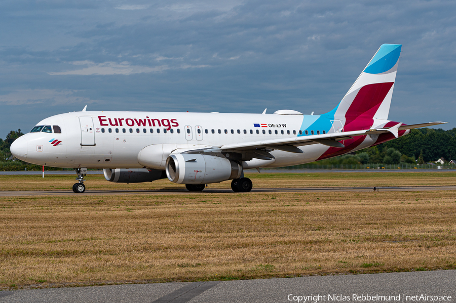 Eurowings Europe Airbus A319-132 (OE-LYW) | Photo 525252