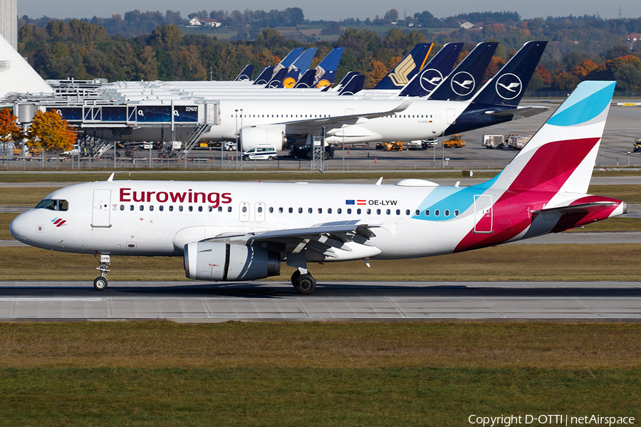 Eurowings Europe Airbus A319-132 (OE-LYW) | Photo 483825