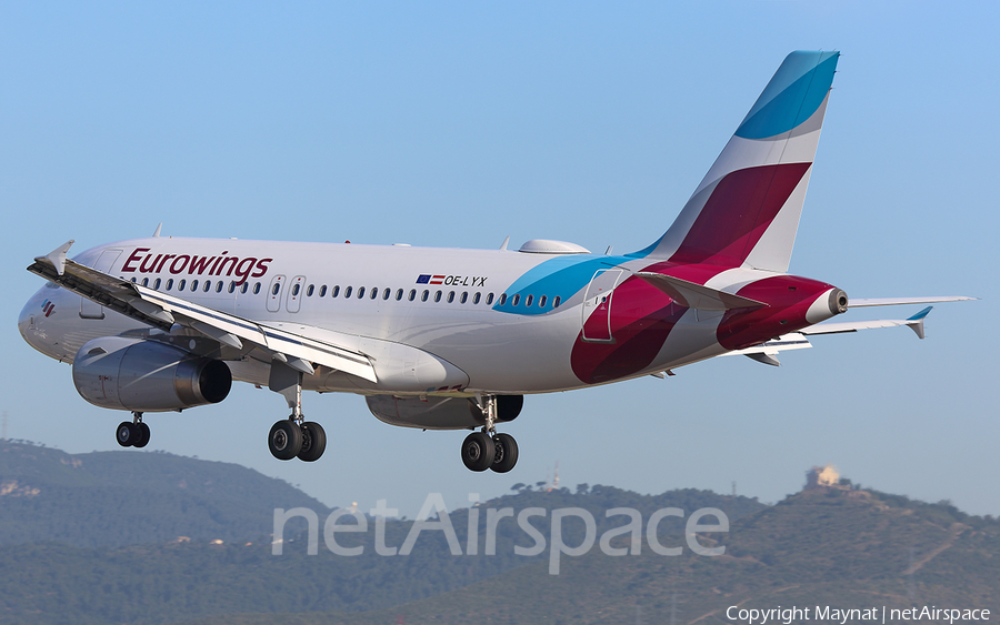 Eurowings Europe Airbus A319-132 (OE-LYX) | Photo 349824