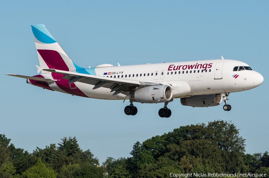 Eurowings Europe Airbus A319-132 (OE-LYX) | Photo 331601
