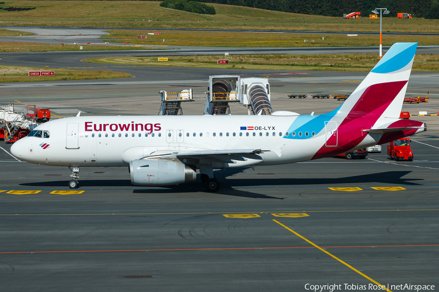 Eurowings Europe Airbus A319-132 (OE-LYX) | Photo 335373