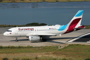 Eurowings Europe Airbus A319-132 (OE-LYY) at  Corfu - International, Greece