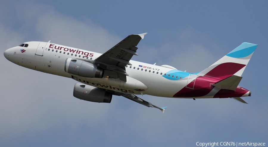 Eurowings Europe Airbus A319-132 (OE-LYZ) | Photo 507274