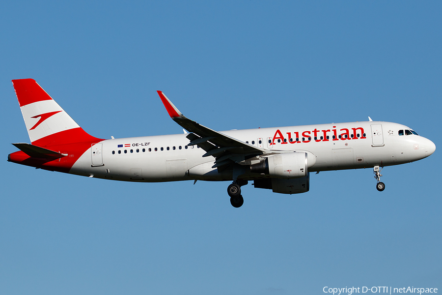 Austrian Airlines Airbus A320-214 (OE-LZF) | Photo 456119