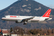 Lauda Air Airbus A320-214 (OE-LBR) at  Salzburg - W. A. Mozart, Austria