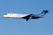 Blue1 Boeing 717-23S (OH-BLM) at  London - Heathrow, United Kingdom