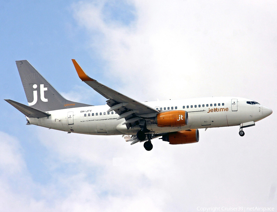 Jet Time Boeing 737-7L9 (OH-JTV) | Photo 134992