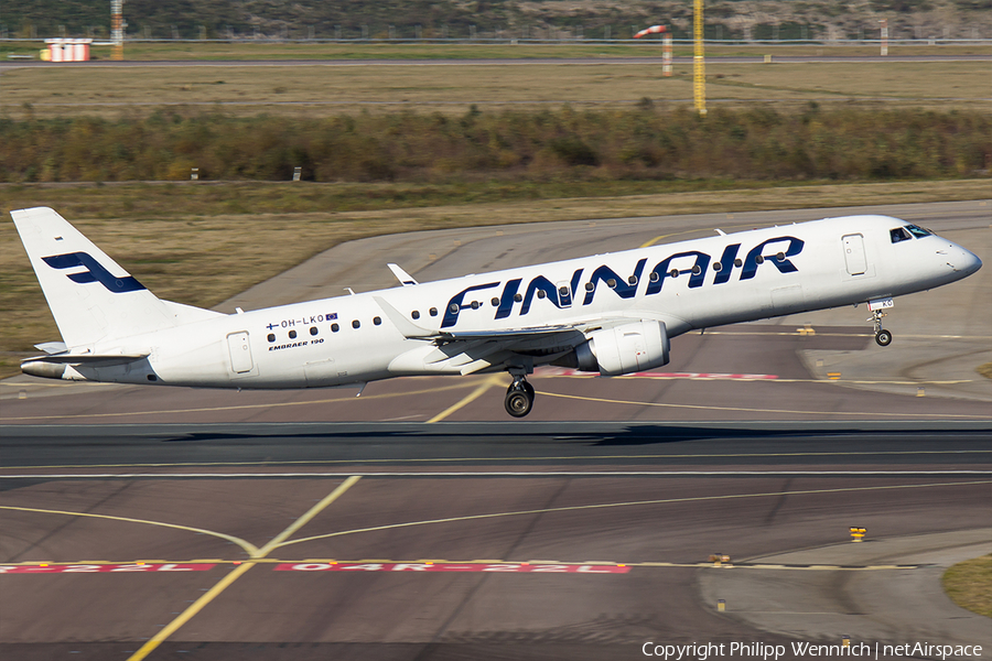 Finnair Embraer ERJ-190LR (ERJ-190-100LR) (OH-LKO) | Photo 126774