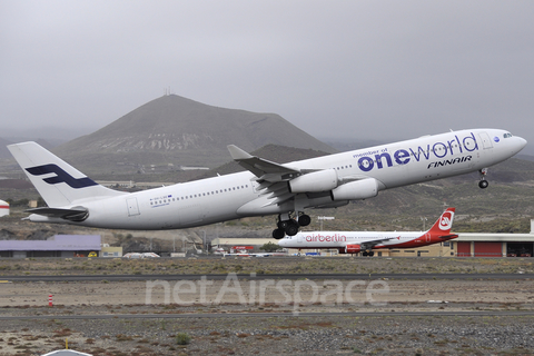 Finnair Airbus A340-313E (OH-LQE) at  Tenerife Sur - Reina Sofia, Spain