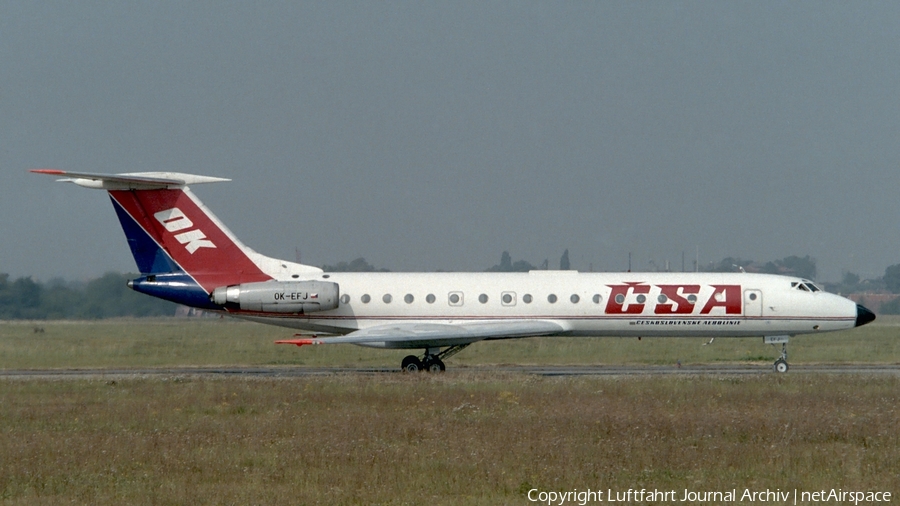 CSA Ceskoslovenske Aerolinie Tupolev Tu-134A (OK-EFJ) | Photo 406428