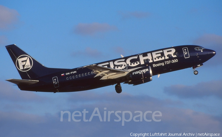 Fischer Air Boeing 737-33A (OK-FUN) | Photo 408830