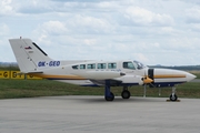 (Private) Cessna 402B Businessliner (OK-GEO) at  Zweibrücken, Germany