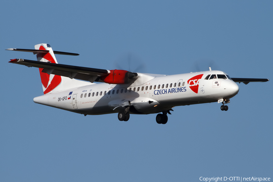 CSA Czech Airlines ATR 72-500 (OK-GFQ) | Photo 411922