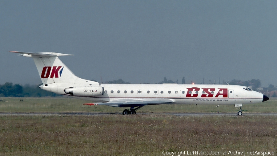 CSA Ceskoslovenske Aerolinie Tupolev Tu-134A (OK-HFL) | Photo 406430