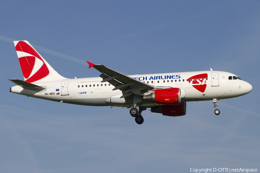 CSA Czech Airlines Airbus A319-112 (OK-MEK) | Photo 437674