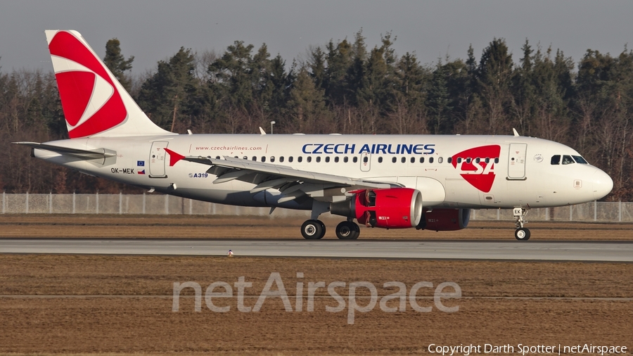 CSA Czech Airlines Airbus A319-112 (OK-MEK) | Photo 227803
