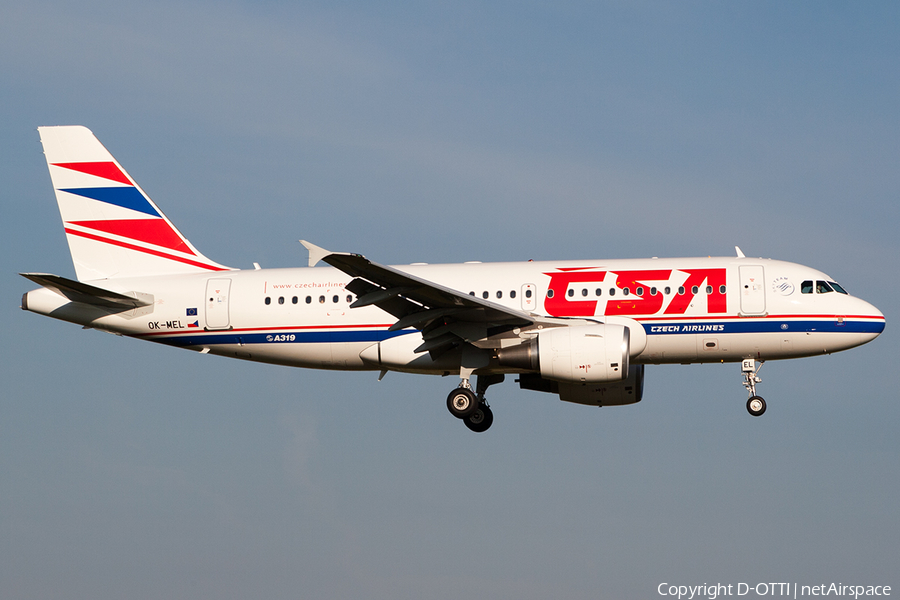 CSA Czech Airlines Airbus A319-112 (OK-MEL) | Photo 199695