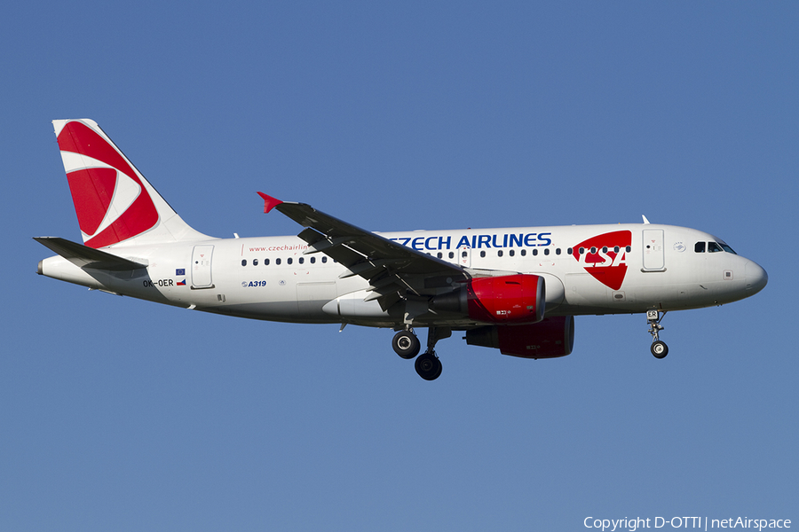 CSA Czech Airlines Airbus A319-112 (OK-OER) | Photo 364869