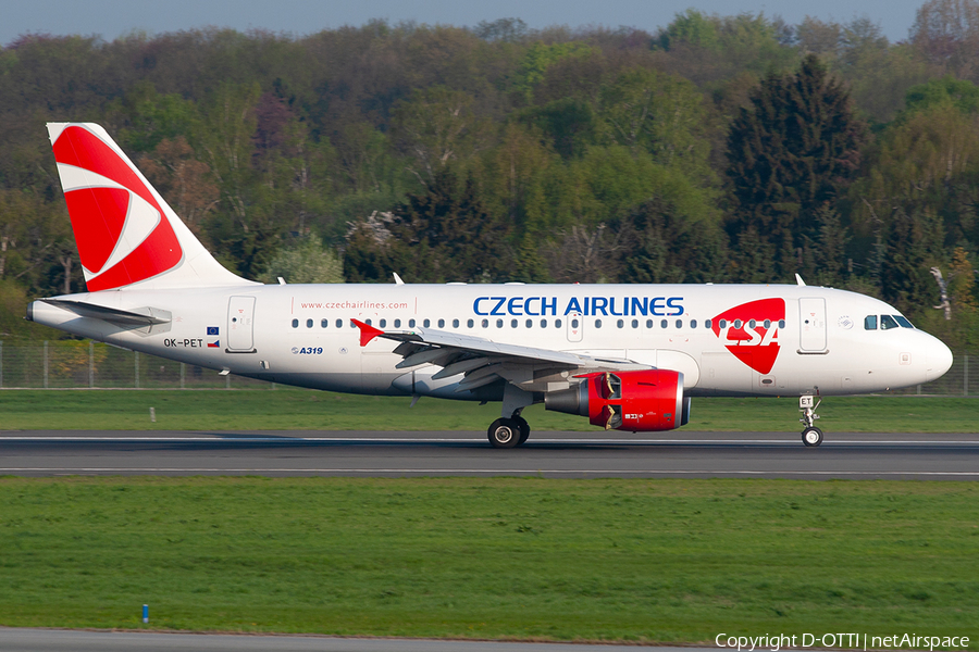 CSA Czech Airlines Airbus A319-112 (OK-PET) | Photo 355915