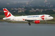 CSA Czech Airlines Airbus A319-112 (OK-REQ) at  Corfu - International, Greece