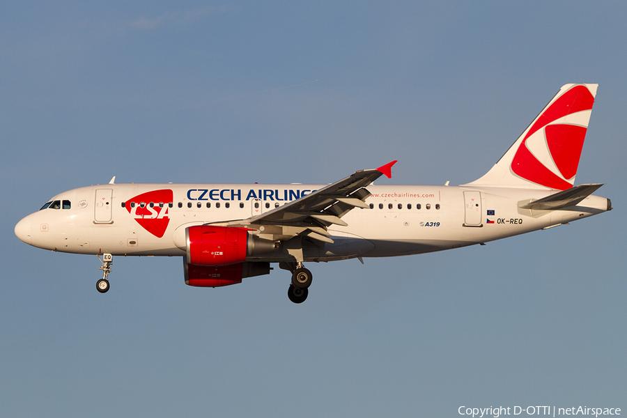CSA Czech Airlines Airbus A319-112 (OK-REQ) | Photo 514008