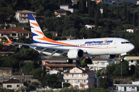 SmartWings Boeing 737 MAX 8 (OK-SWD) at  Corfu - International, Greece