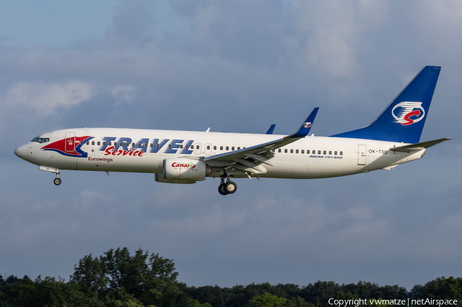 Eurowings (Travel Service) Boeing 737-8Q8 (OK-TSD) | Photo 582036