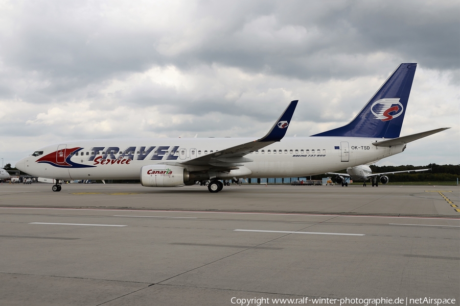 Travel Service Boeing 737-8Q8 (OK-TSD) | Photo 443199