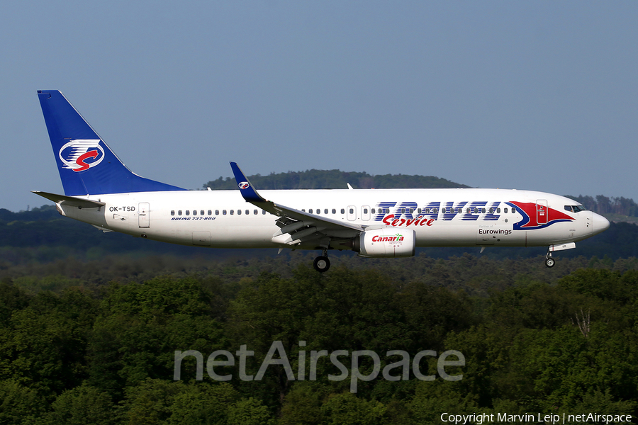 Travel Service Boeing 737-8Q8 (OK-TSD) | Photo 570188