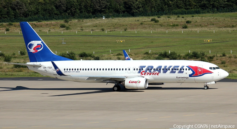 Travel Service Boeing 737-8Q8 (OK-TSD) | Photo 590961