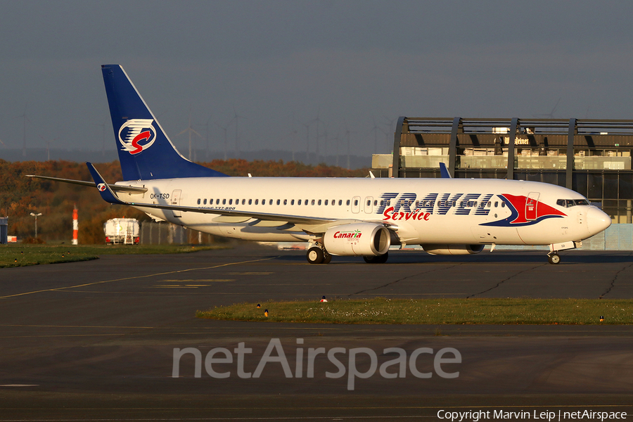 Travel Service Boeing 737-8Q8 (OK-TSD) | Photo 489824