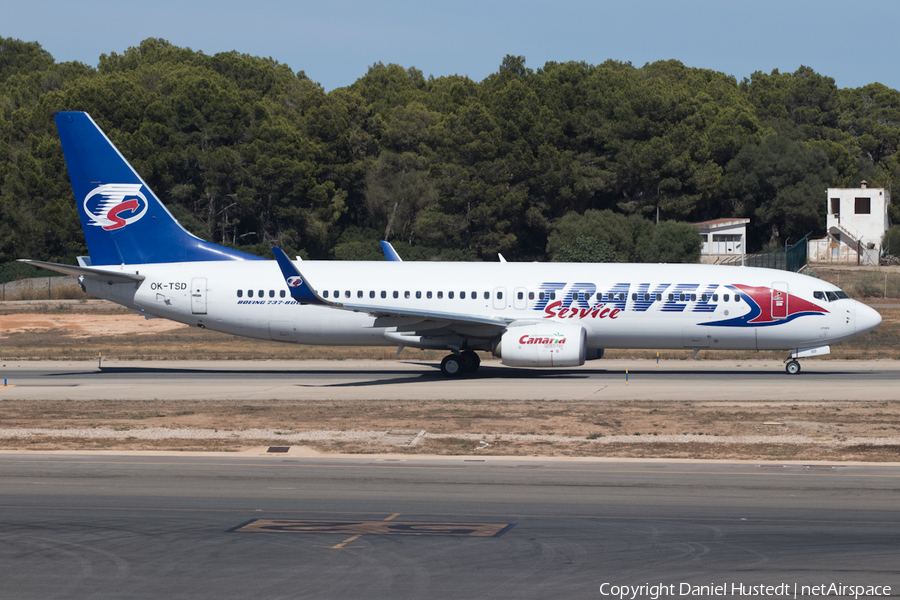 Travel Service Boeing 737-8Q8 (OK-TSD) | Photo 535847