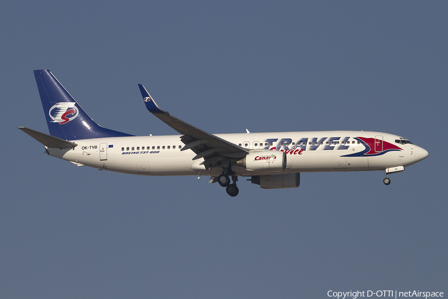 Travel Service Boeing 737-8CX (OK-TVB) | Photo 391348