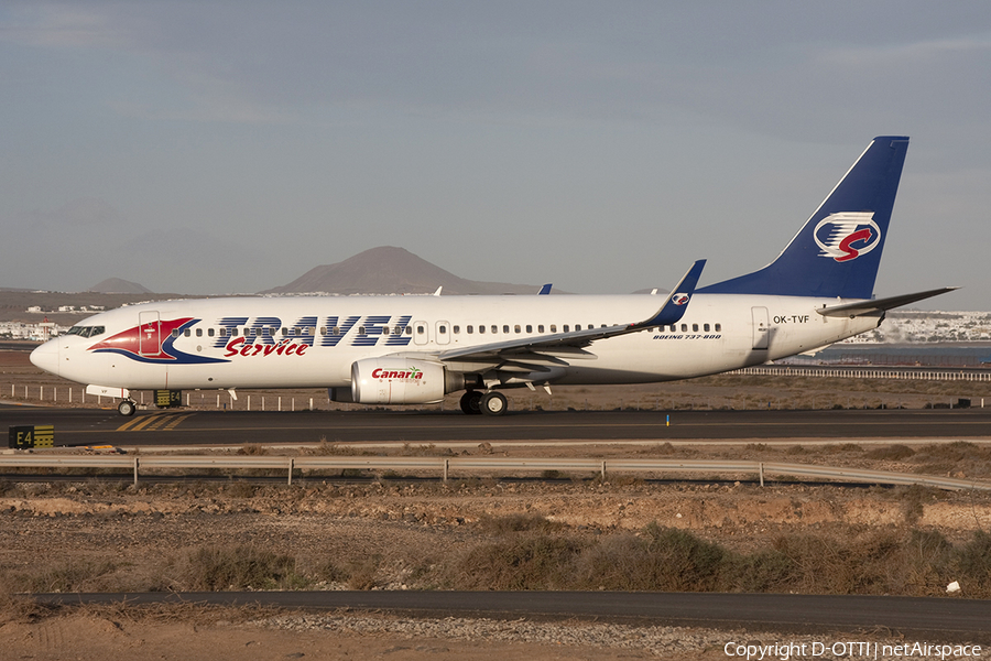 Travel Service Boeing 737-8FH (OK-TVF) | Photo 328216