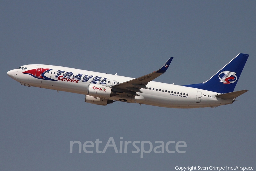 Travel Service Boeing 737-8FH (OK-TVF) | Photo 83332